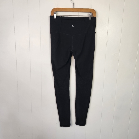 Lululemon Mapped Out Leggings High Rise Tight 28" *Camo Black Size 10 Active Gym - Picture 6 of 8